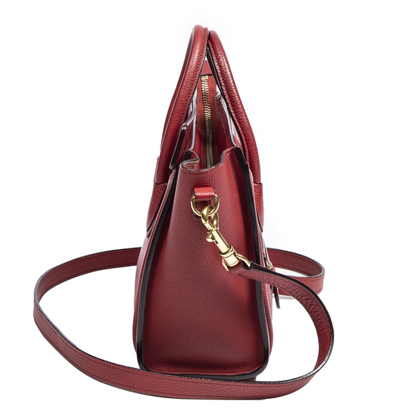 Celine Nano Luggage in Red Grained Leather - Picture 6 of 8